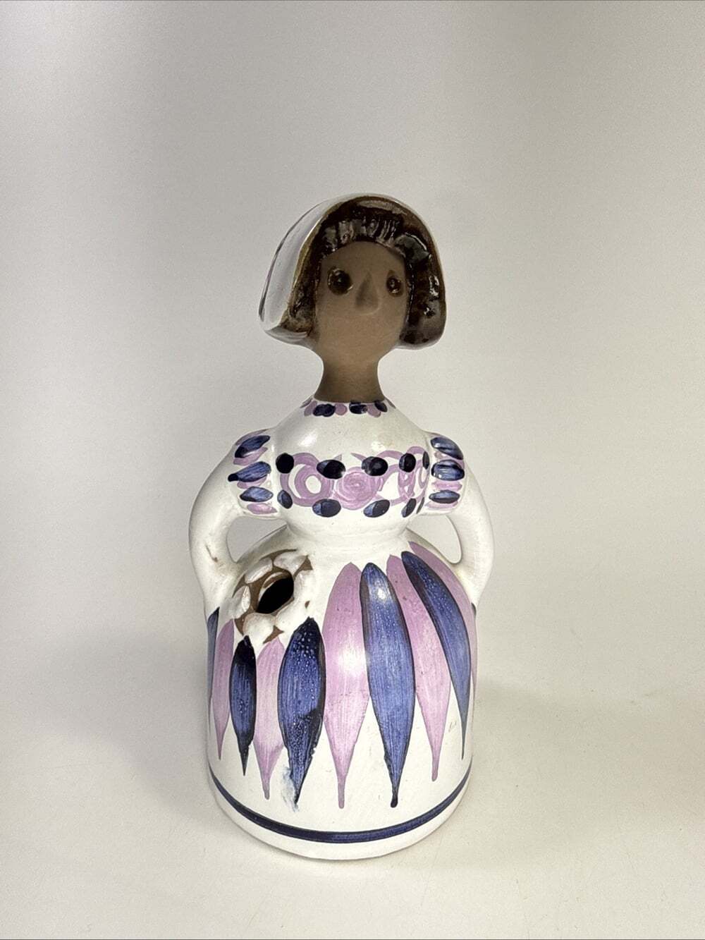 Deco Helsingborg Kurt Nilsson Ceramic Flower Vase Purple Woman Sweden Keramik L2 - Picture 5 of 8